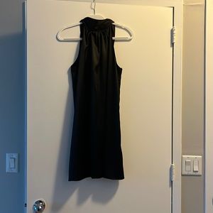 BRAND NEW. POSH couture black satin dress